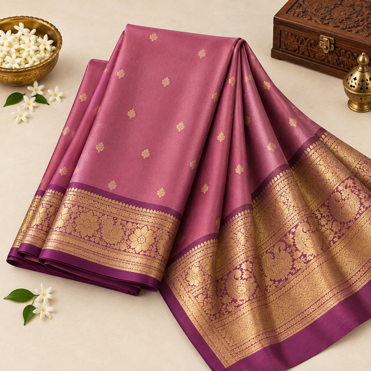 Mysore Crepe Silk Saree