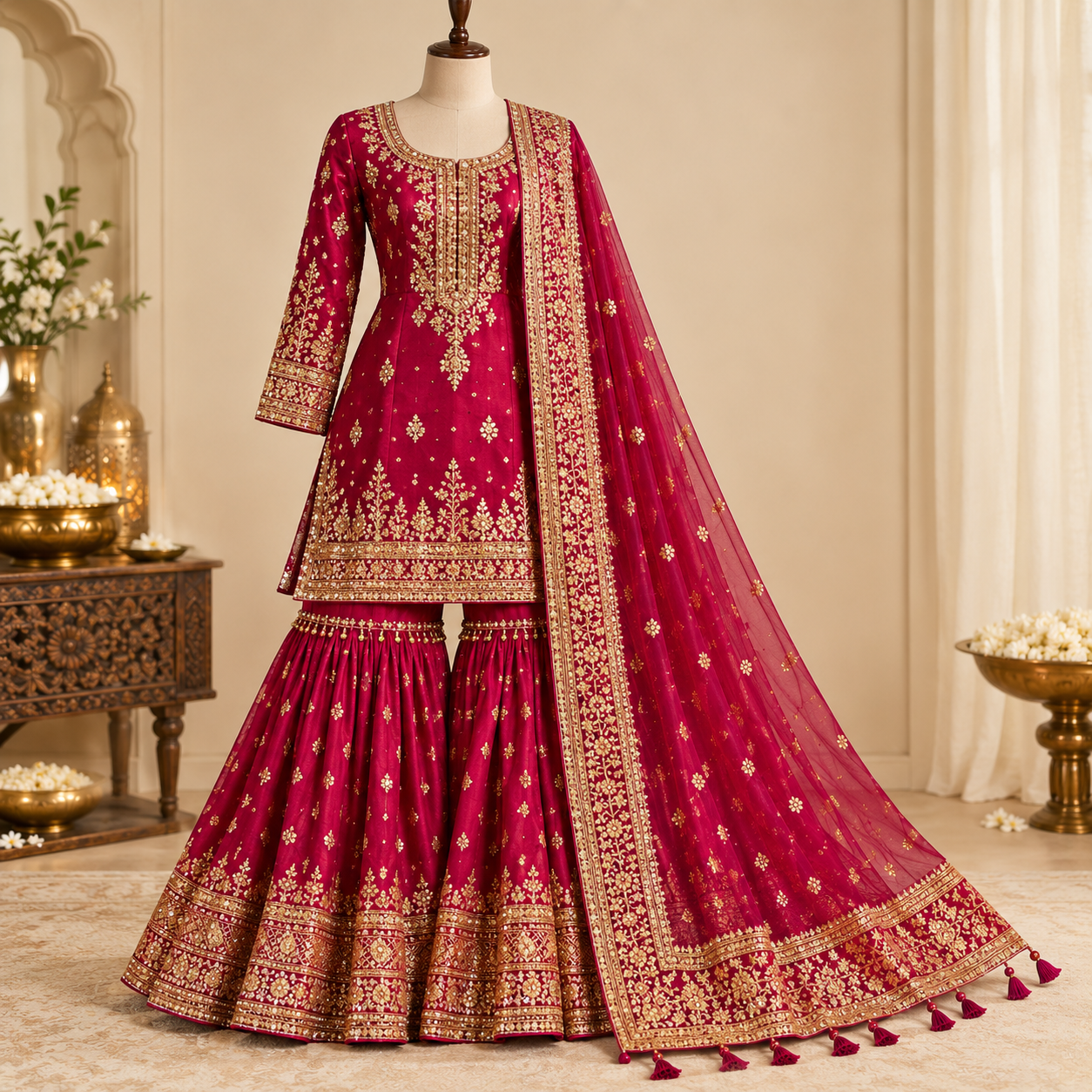 Designer Bridal Sharara Set