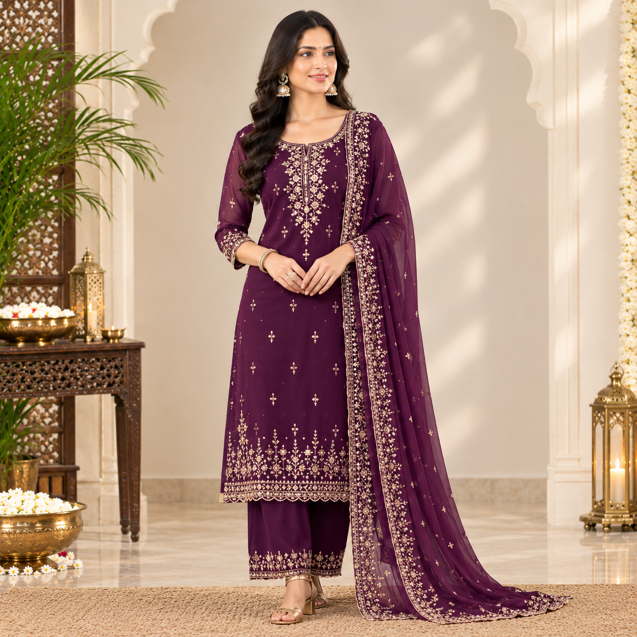 Georgette Party Wear Kurta